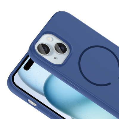 Apple iPhone 15 Kılıf M-safe Şarj Özellikli Zore Meta Kapak - 16