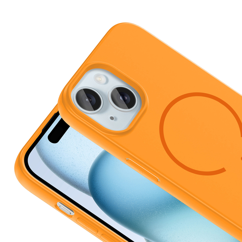 Apple iPhone 15 Kılıf M-safe Şarj Özellikli Zore Meta Kapak - 18