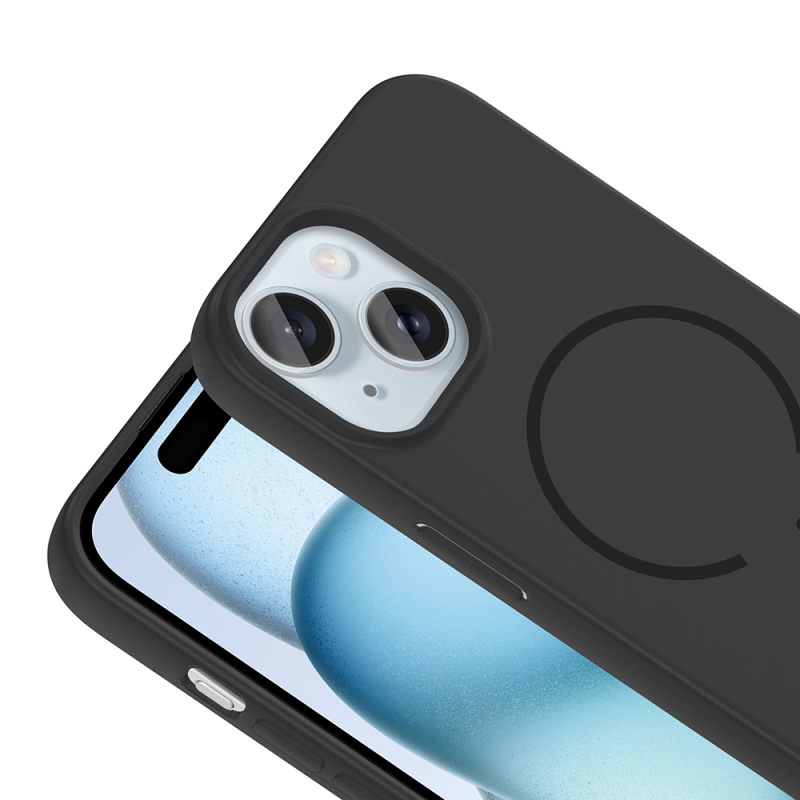 Apple iPhone 15 Kılıf M-safe Şarj Özellikli Zore Meta Kapak - 22