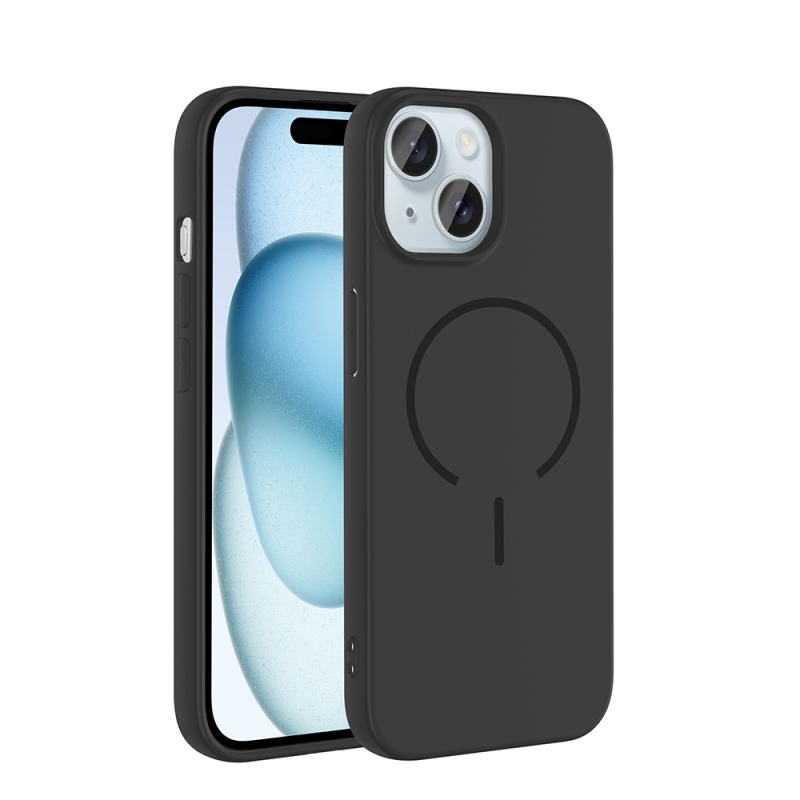 Apple iPhone 15 Kılıf M-safe Şarj Özellikli Zore Meta Kapak - 2