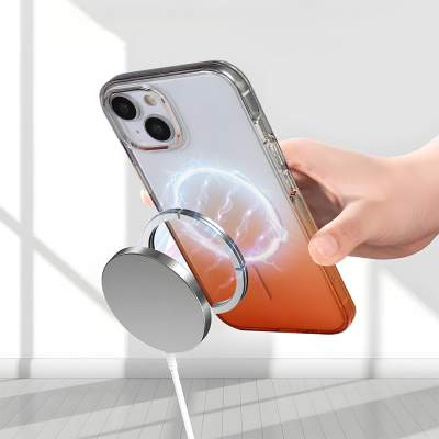 Apple iPhone 15 Kılıf M-Safe Şarj Özellikli Zore Septik Silikon Kapak - 13