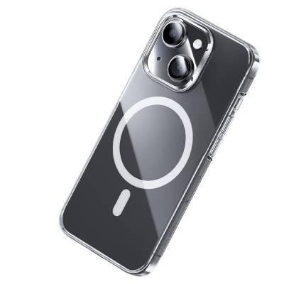 Apple iPhone 15 Kılıf Magsafe Şarj Özellikli Benks ​​​​​​Crystal Serisi Şeffaf Kapak - Thumbnail