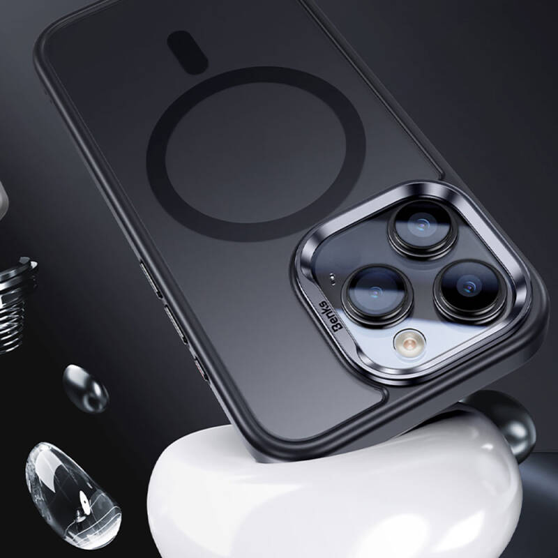 Apple iPhone 15 Kılıf Magsafe Şarj Özellikli Benks Mist Protective Kapak - 8
