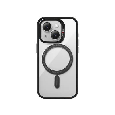 Apple iPhone 15 Kılıf Magsafe Şarj Özellikli Casebang Body Frame Kapak - 1