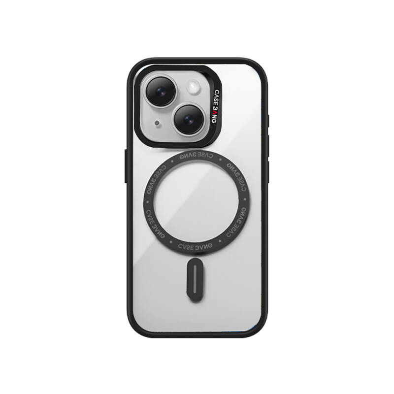 Apple iPhone 15 Kılıf Magsafe Şarj Özellikli Casebang Body Frame Kapak - 6