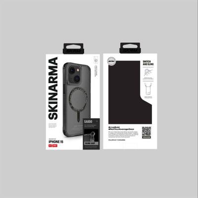 Apple iPhone 15 Kılıf SkinArma Şeffaf Airbag Tasarımlı Magsafe Şarj Özellikli Saido Kapak - 15