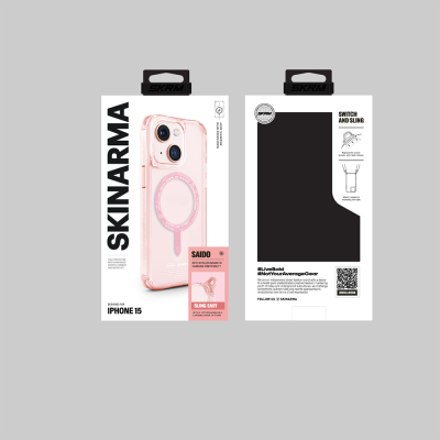 Apple iPhone 15 Kılıf SkinArma Şeffaf Airbag Tasarımlı Magsafe Şarj Özellikli Saido Kapak - 18