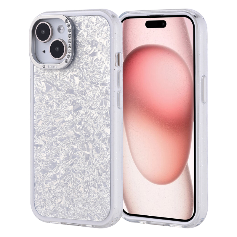 Apple iPhone 15 Kılıf Taşlı Tasarımlı Zore Kapi Kapak - 4