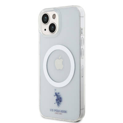 Apple iPhone 15 Kılıf U.S. Polo Assn. Orjinal Lisanslı Magsafe Şarj Özellikli Transparan Tasarım Kapak - 2
