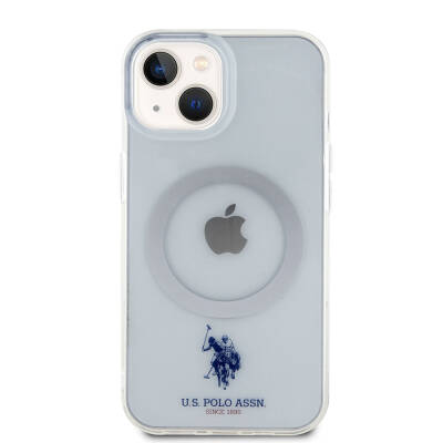 Apple iPhone 15 Kılıf U.S. Polo Assn. Orjinal Lisanslı Magsafe Şarj Özellikli Transparan Tasarım Kapak - 3