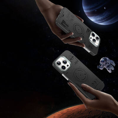 Apple iPhone 15 Kılıf Wiwu KJZ-017 Karbon Fiber 600D Explore Kapak - 9