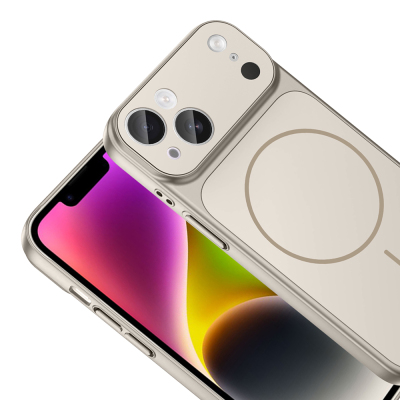 Apple iPhone 15 Kılıf Zore M-Safe Şarj Özellikli Kamera Korumalı Formen Kapak - 16