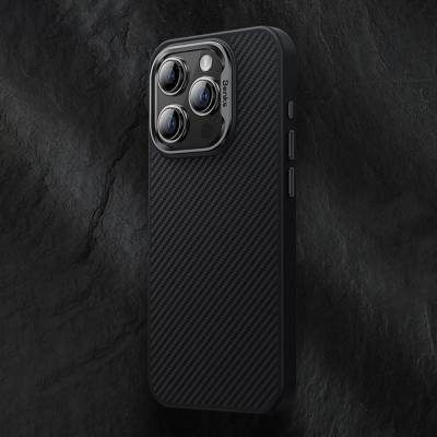 Apple iPhone 15 Plus Case Carbon Fiber Benks Hybrid ArmorPro 600D Kevlar Cover with Magsafe Charging Feature - 8