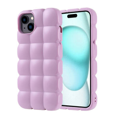 Apple iPhone 15 Plus Case Shiny Flexible Silicone Zore Dom Dom Cover - 4