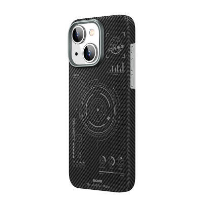 Apple iPhone 15 Plus Case Wiwu HHX-016 Carbon Fiber 600D Mars Kevlar Cover - 3