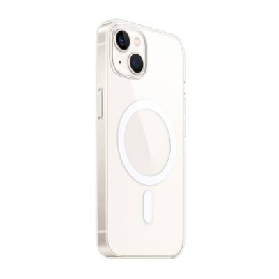 Apple iPhone 15 Plus Case Zore Magsafe Charging Featured Transparent Single Camera Framed Porto Cover - 1