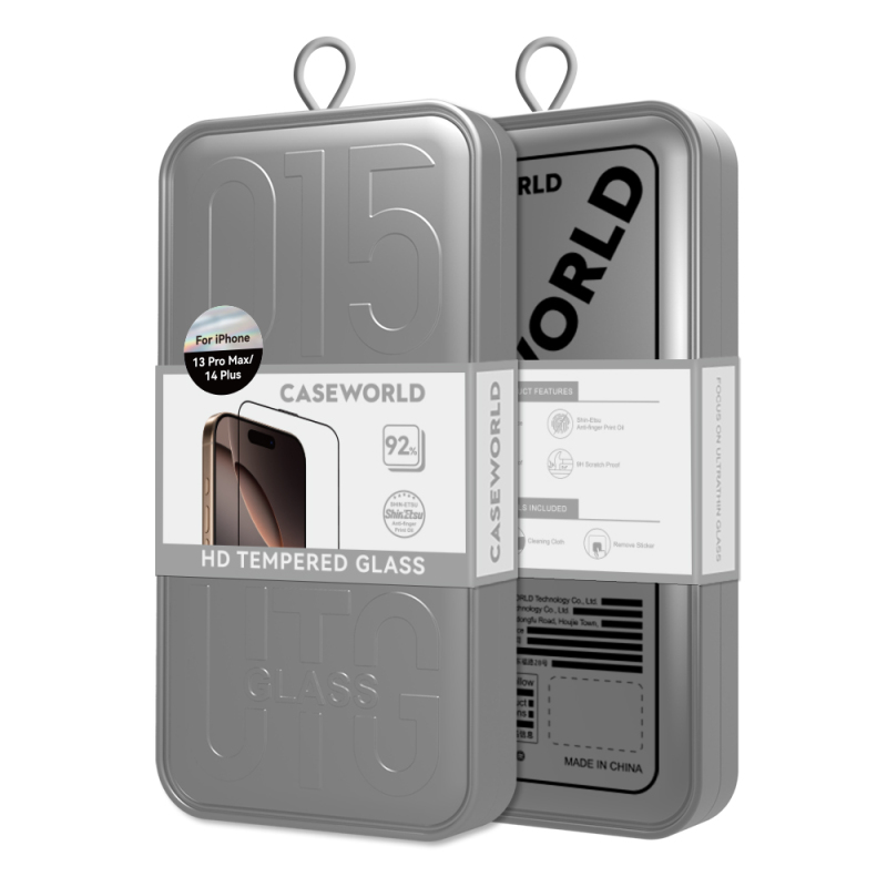 Apple iPhone 15 Plus CaseWorld 0.25mm HD 3D Temperli Cam Ekran Koruyucu + Uygulama Aparatlı - 7