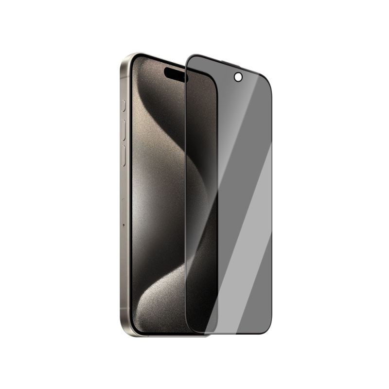 Apple iPhone 15 Plus CaseWorld 0.25mm Privacy 3D Tempered Glass Screen Protector - 1