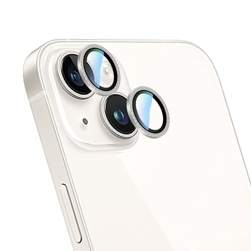 Apple iPhone 15 Plus CaseWorld Alloy Sparkling Diamond Series Stone Lens Protector - 7