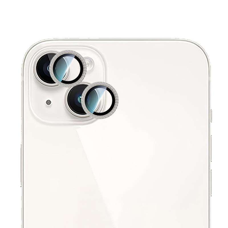 Apple iPhone 15 Plus CaseWorld Alloy Sparkling Diamond Series Stone Lens Protector - 11