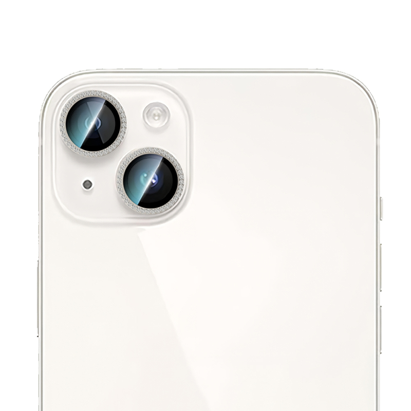Apple iPhone 15 Plus CaseWorld Alloy Sparkling Diamond Series Stone Lens Protector - 2