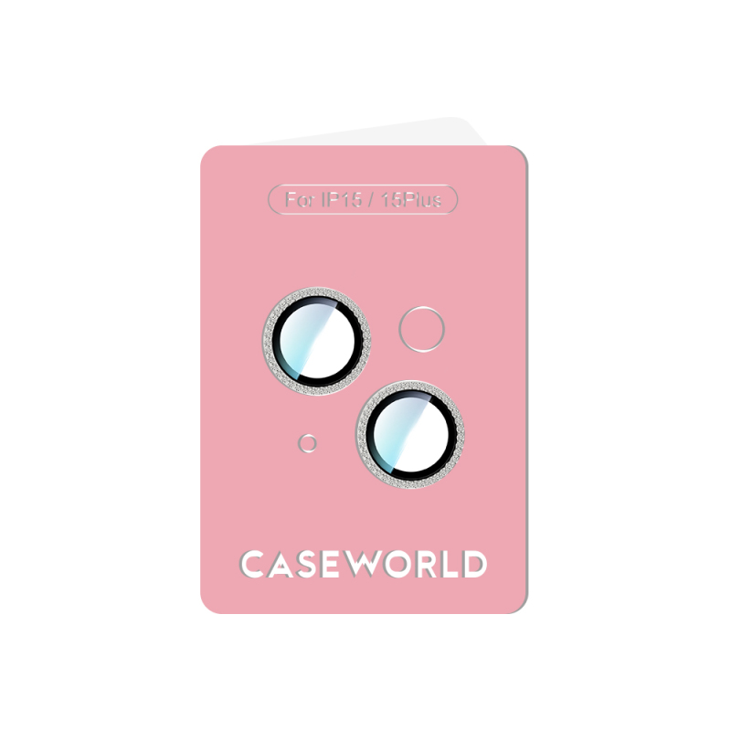 Apple iPhone 15 Plus CaseWorld Alloy Sparkling Diamond Serisi Taşlı Lens Koruyucu - 8