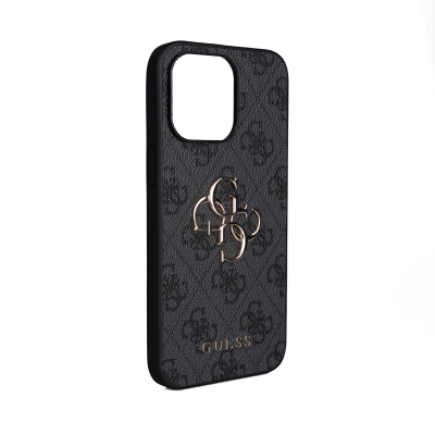 Apple iPhone 15 Plus Kılıf Guess Orjinal Lisanslı PU Deri 4G Büyük Metal Logolu Çapraz Vücut Askılı Kapak - 20