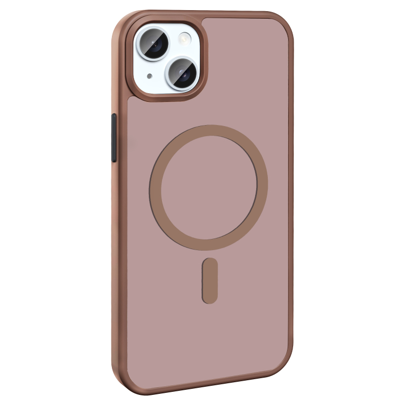 Apple iPhone 15 Plus Kılıf M-safe Şarj Özellikli Mat Arka Yüzey Zore Sio Kapak - 25