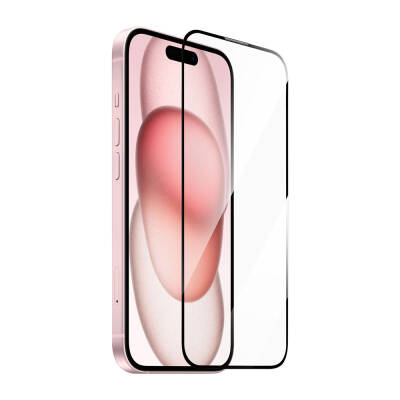 Apple iPhone 15 Plus Wiwu GT-008 Polimer Oleofobik Kaplama Şeffaf Pürüzsüz Temperli Cam Ekran Koruyucu 10'lu Paket - 2