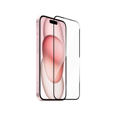 Apple iPhone 15 Plus Wiwu GT-014 Polimer Oleofobik Kaplama Şeffaf Pürüzsüz Temperli Cam Ekran Koruyucu 25'li Paket - 6
