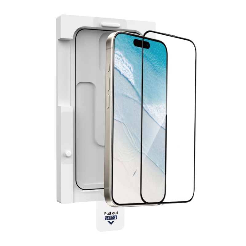 Apple iPhone 15 Plus Wiwu GT-020 Titan Guard Series Shock Absorbing Hybrid Polymer HD Transparent Screen Protector Film + Easy Application Tool - 3
