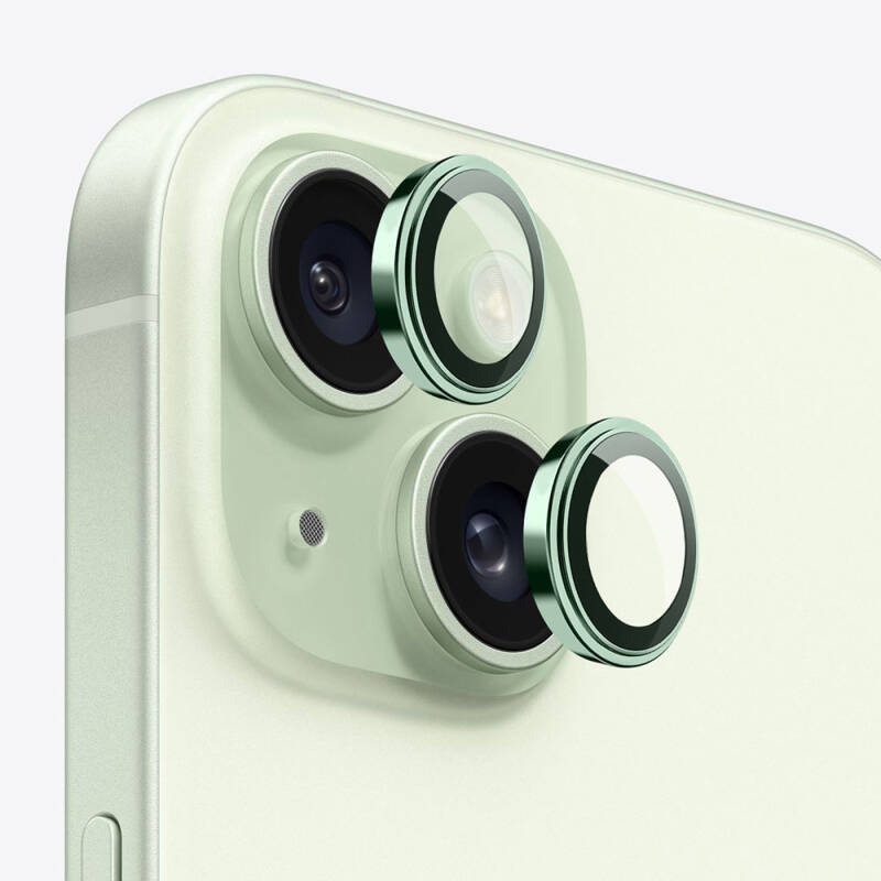 Apple iPhone 15 ​​​Plus Wiwu Lens Guard Metal Kamera Lens Koruyucu - 7