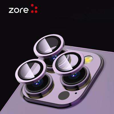Apple iPhone 15 Plus Zore CL-12 Premium Safir Kamera Lens Koruyucu - Thumbnail