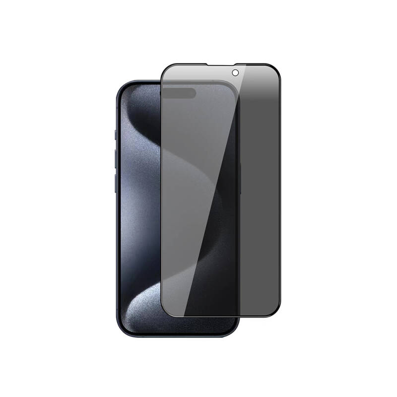 Apple iPhone 15 Plus Zore New 5D Privacy Temperli Ekran Koruyucu - 1