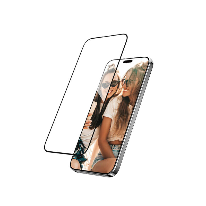 Apple iPhone 15 Premium Temperli Ultra HD Lisanslı Switcheasy Glass 9H Cam Ekran Koruyucu - 4