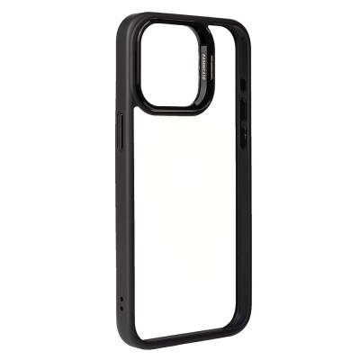 Apple iPhone 15 Pro Case Camera Lens Protection Zore Clone Lens Cover with Stand - 4