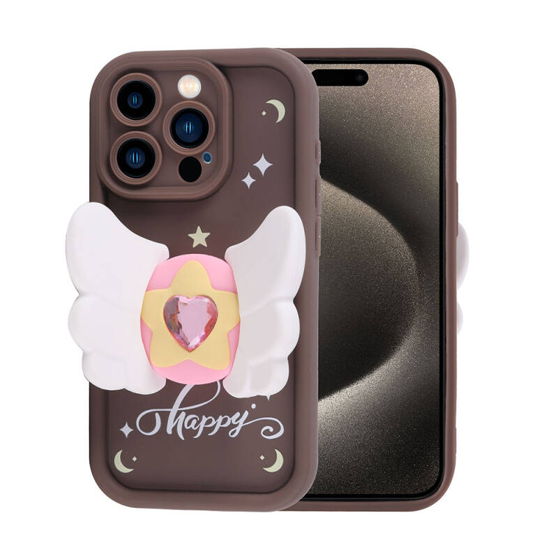 Apple iPhone 15 Pro Case Camera Protected Figure Designed Zore Cover - 2