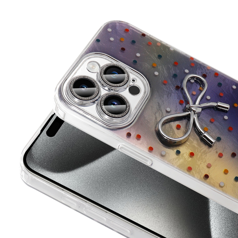 Apple iPhone 15 Pro Case Camera Protection Figured Zore Ponti Silicone Cover - 9