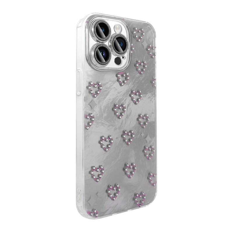 Apple iPhone 15 Pro Case Camera Protection Figured Zore Ponti Silicone Cover - 12