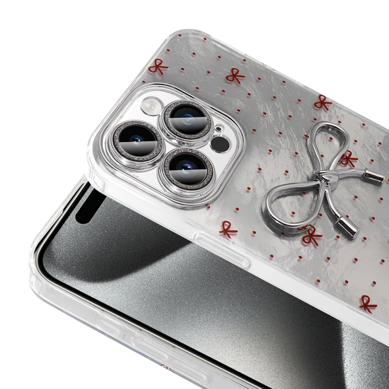 Apple iPhone 15 Pro Case Camera Protection Figured Zore Ponti Silicone Cover - 11