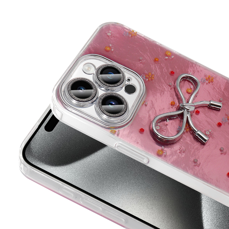 Apple iPhone 15 Pro Case Camera Protection Figured Zore Ponti Silicone Cover - 7