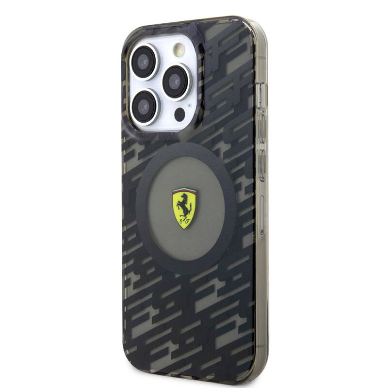 Apple iPhone 15 Pro Case Ferrari Original Licensed Magsafe Charging Feature Multi SF Cover - 2