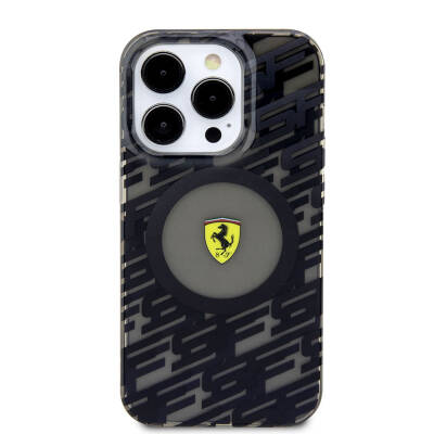 Apple iPhone 15 Pro Case Ferrari Original Licensed Magsafe Charging Feature Multi SF Cover - 3
