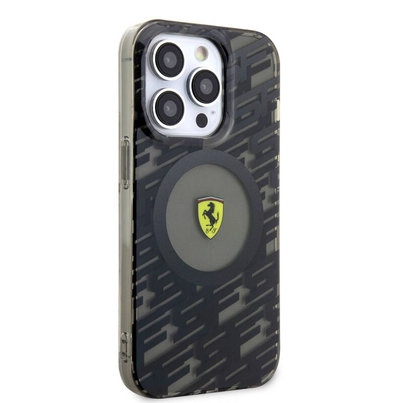 Apple iPhone 15 Pro Case Ferrari Original Licensed Magsafe Charging Feature Multi SF Cover - 4