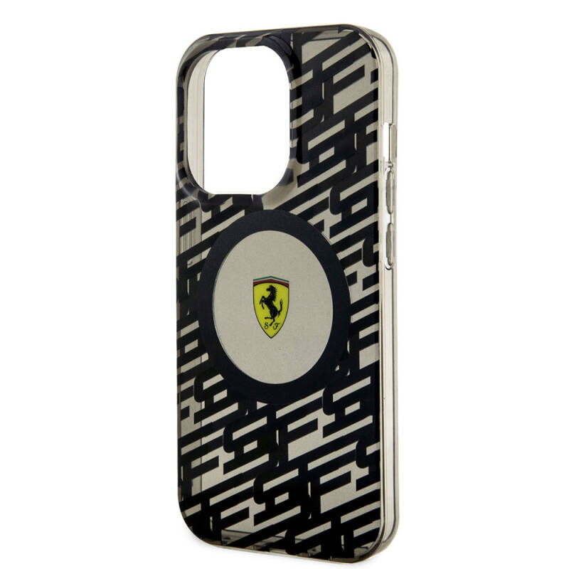 Apple iPhone 15 Pro Case Ferrari Original Licensed Magsafe Charging Feature Multi SF Cover - 6