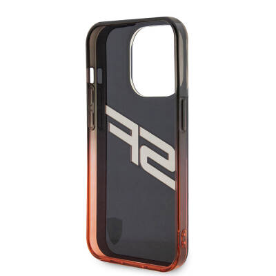 Apple iPhone 15 Pro Case Ferrari Original Licensed Transparent SF Written Color Transition Edges Cover - 7