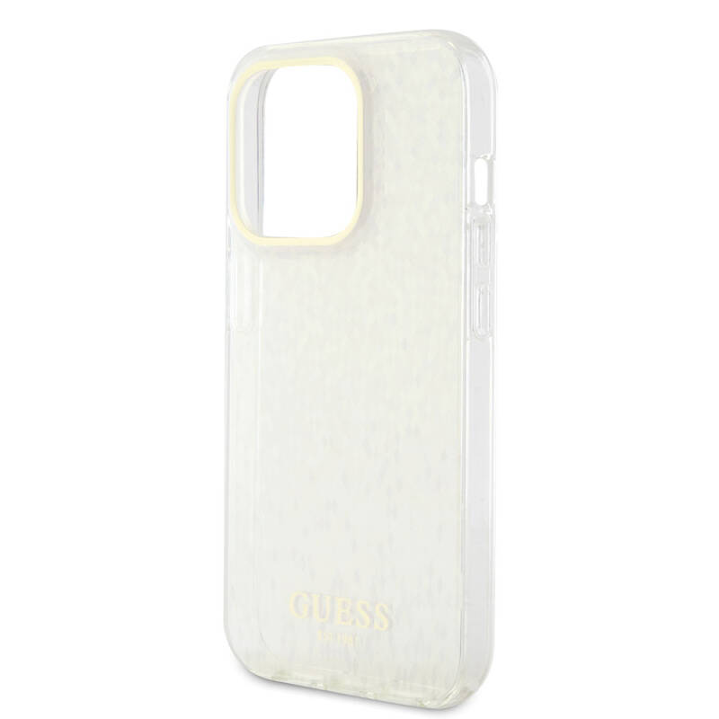 Apple iPhone 15 Pro Case Guess Original Licensed Text Logo Mirror Disco Cover - 5