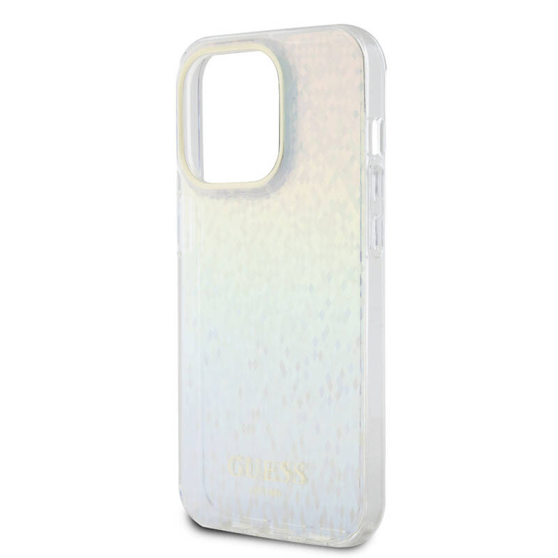 Apple iPhone 15 Pro Case Guess Original Licensed Text Logo Mirror Disco Cover - 13