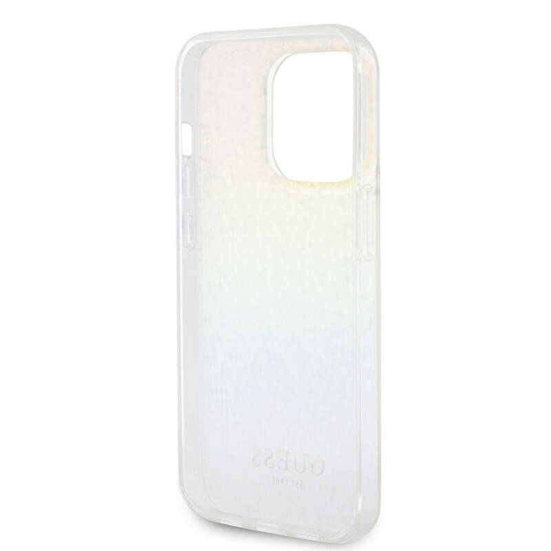 Apple iPhone 15 Pro Case Guess Original Licensed Text Logo Mirror Disco Cover - 14