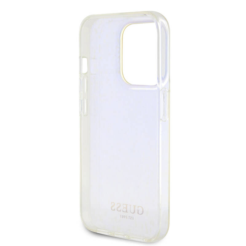 Apple iPhone 15 Pro Case Guess Original Licensed Text Logo Mirror Disco Cover - 22